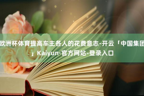 欧洲杯体育提高车主各人的花费意志-开云「中国集团」Kaiyun·官方网站-登录入口