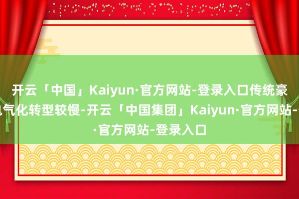 开云「中国」Kaiyun·官方网站-登录入口传统豪华品牌电气化转型较慢-开云「中国集团」Kaiyun·官方网站-登录入口