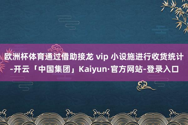 欧洲杯体育通过借助接龙 vip 小设施进行收货统计-开云「中国集团」Kaiyun·官方网站-登录入口